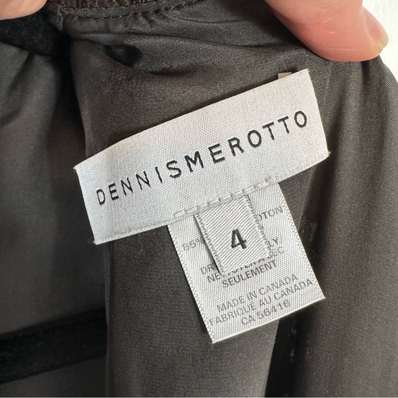 Dennis Merotto lace sheath dress knee length chocolate brown wedding guest - Picture 5 of 7